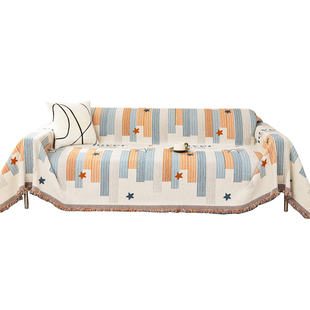 网红雪尼尔沙发巾双面可用沙发盖巾布沙发毯万能沙发套防猫抓四季