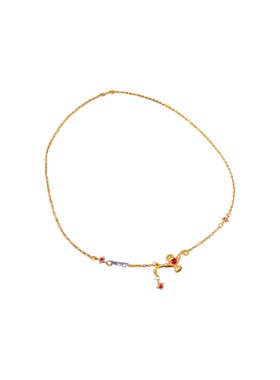 锆石阿拉丁神灯吊坠项链轻奢小众百搭锁骨链时尚复古饰品女感