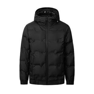 雅鹿男装连帽羽绒服男2025冬季新款加厚保暖防寒中青年白鸭绒外套