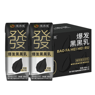 南方黑芝麻爆发黑黑乳芝麻糊黑米6支装便携低脂营养早餐