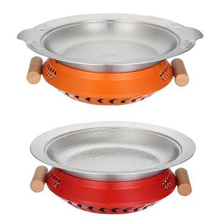 肉蟹煲锅盘子牛蛙专用锅剁椒鱼头新式干锅专用盘家庭干锅锅具网红