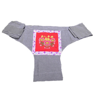 广西老式传统刺绣婴儿背带新生儿宝宝后背式民族四季通用土背巾棉