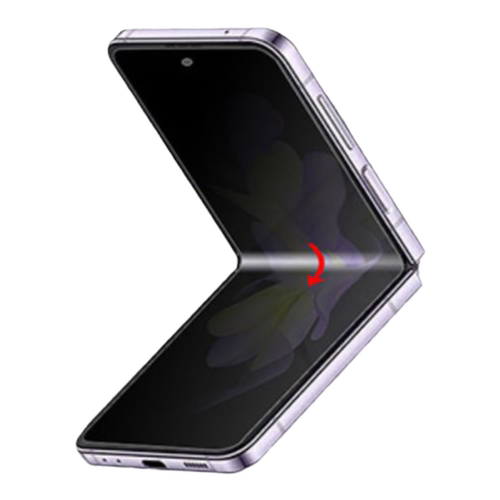 三星zflip3防窥膜zflip4手机膜w23 Flip防偷窥水凝膜5折叠屏galaxy内屏w24保护samsung钢化2软25贴膜6适用7se