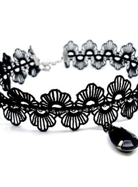 贝之珥合金蕾丝锁骨链女