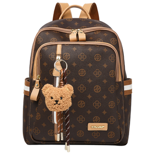 奥康双肩包女2026新款旅行包包大容量电脑包百搭书包出行通勤背包