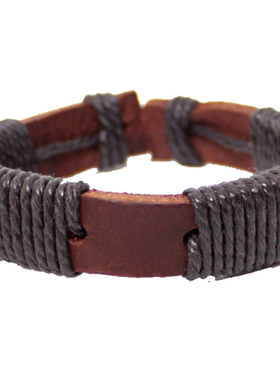 纯手工头层牛皮编织真皮百搭手链