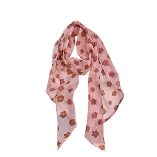 韩系文艺复古百搭长条丝巾春秋y2k氛围感飘带系脖领巾高级感配饰