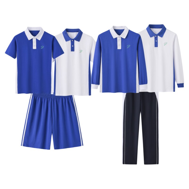 育达深圳校服中学生夏季短袖T恤短裤薄款长裤夏装礼服运动套装