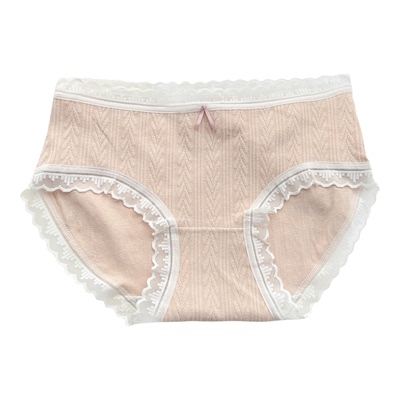 女士内裤高弹透气无痕全棉三角裤