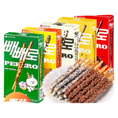 韩国进口乐天派派乐饼干棒