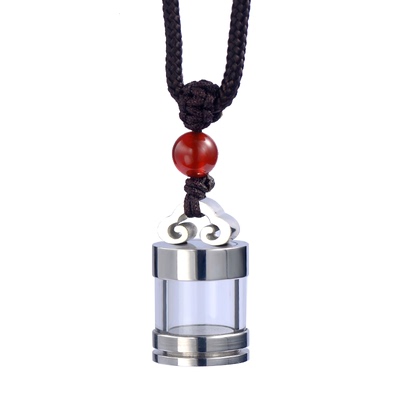 嘎乌盒嘎乌瓶空心吊坠钛钢