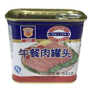 梅林午餐肉罐头340g*2罐 上海生产即食罐头 下饭菜 全国包邮