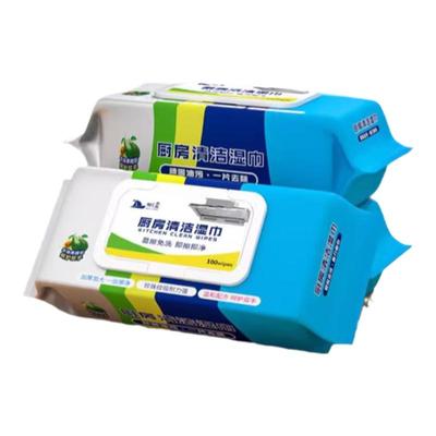厨房湿巾强力去油去污家用油烟机专用清洁去油污湿纸巾大包装