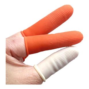 佳米麻点防滑一次性指套乳橡胶加厚点钞分页套袋电子防护手指头套