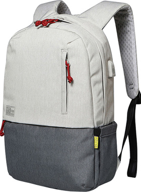 菲都狄都双肩包男商务休闲时尚潮流青年电脑包大容量简约男士背包