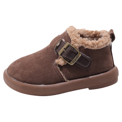 二棉童鞋雪地靴加绒毛毛勃肯棉靴