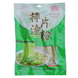 梓潼片粉 麻辣凉拌粉皮 四川特产方便食品烫火锅粉宽粉红薯粉粉皮