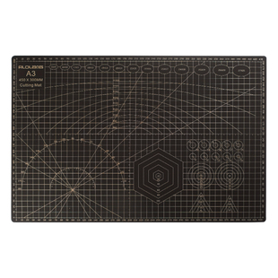 日式Filolang费洛朗A3切割板双色手帐切割垫手工雕刻介刀板A4学生考试A2桌面刻度模型鼠标垫美工裁纸写字垫板