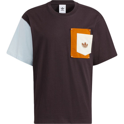 Adidas/阿迪达斯正品三叶草木偶系列情侣款短袖T恤 HC0340