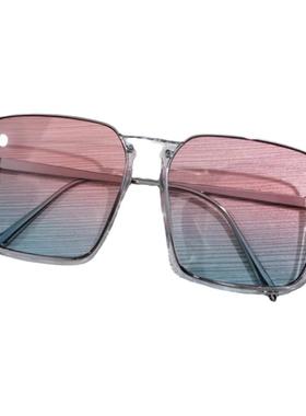 墨镜复古风小红书下半框太阳镜