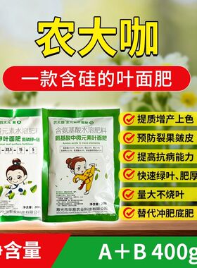 农大咖全元素叶面肥AB农用肥料氮磷钾复合水溶肥蔬菜瓜果叶绿膨果