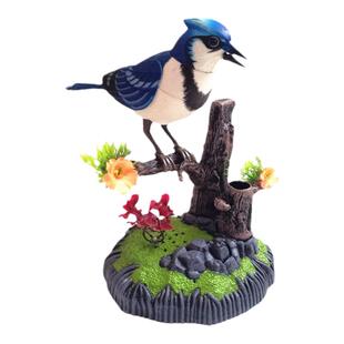 小鸟玩具带鸟笼儿童仿真会叫声控鹦鹉假鸟学人说话感应益智西骑士