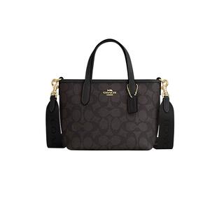 【自营】COACH/蔻驰经典老花迷你托特包手提斜挎饺子包轻奢女包