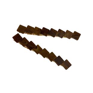 一对装几何方块一字发夹日韩前额刘海夹气质侧边夹碎发卡鸭嘴夹子