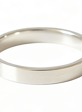 素言男女999足银简约磨砂戒指