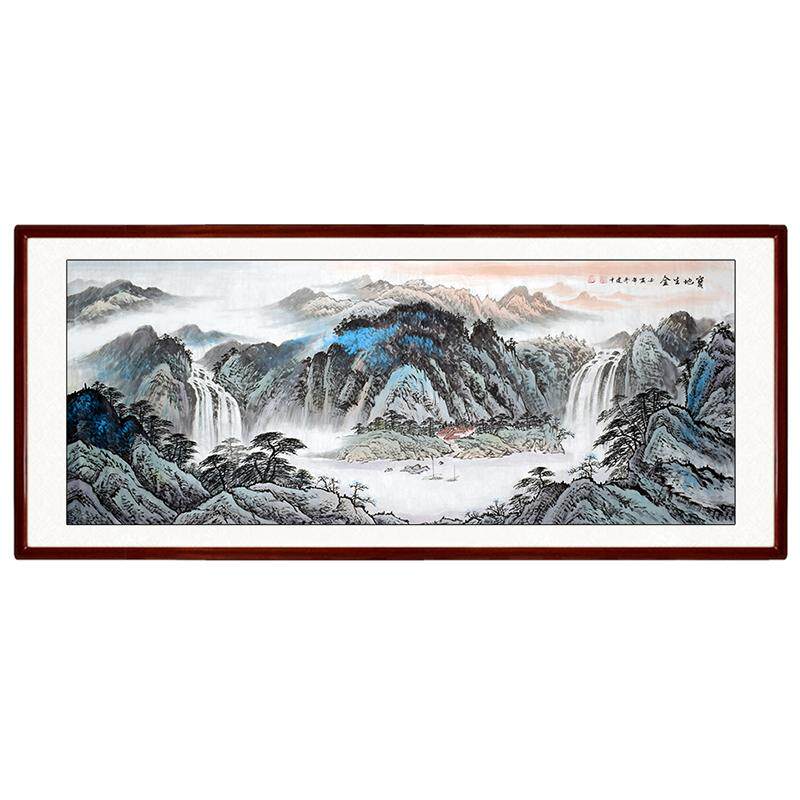 纯手绘高性价比山水画客厅办公室
