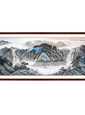 纯手绘高性价比山水画客厅办公室