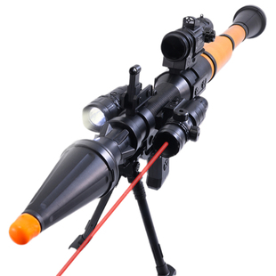 RPG火箭筒发射器仿真迫击炮软弹枪儿童男孩玩具枪3-6岁火箭炮模型