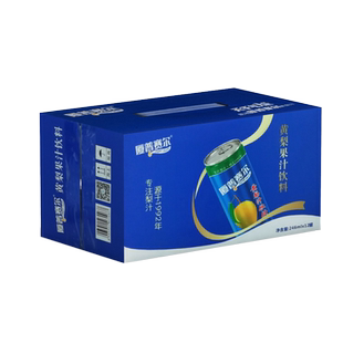 厦普赛尔黄梨汁山西特产果味风味饮料整箱礼盒装246ml*12罐