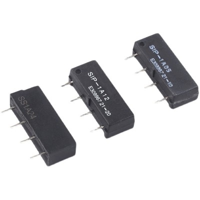 干簧管继电器 SIP-1A05 SIP-1A12 SIP-1A24 微型 5V/12/24VDC 4脚