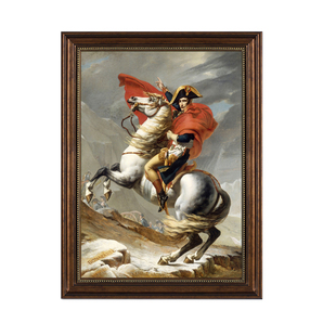 拿破仑油画美式世界名画玄关走廊过道装饰画欧式人物挂画复古壁画