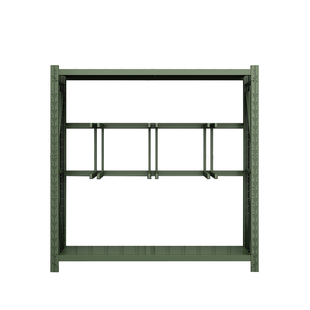 军绿色铁锹架重型战备物资存放架铁锹铲工具摆放架器材存放架