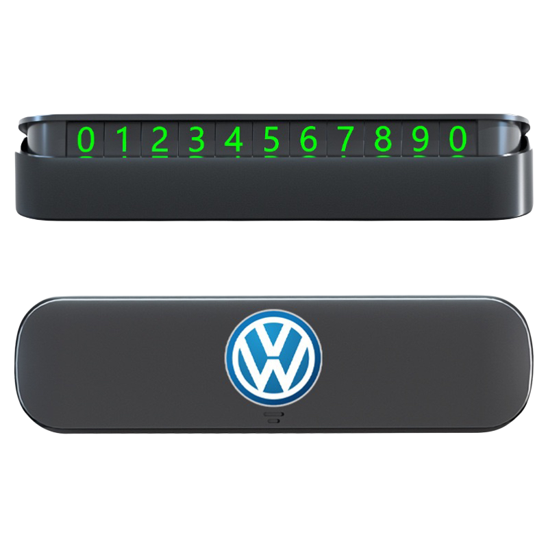 挪车电话牌临时停车号码牌汽车摆件夜光车载电话移车牌高级感车内