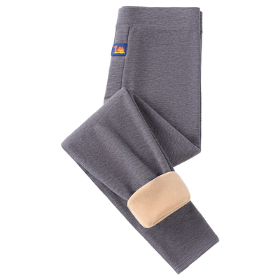 男士加绒加厚保暖裤秋冬季高腰特厚防寒秋裤高弹睡线驼绒裤家居服