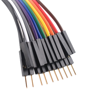 纯铜加粗杜邦线公对母对母公排线纯铜测试线 镀金杜邦端子连接线