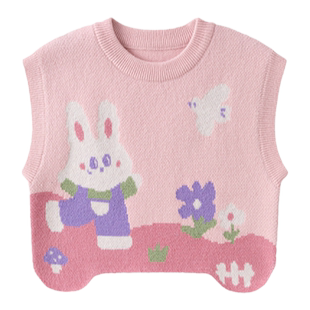 儿童马甲春装2026新款宝宝背心打底男童女童坎肩春季洋气马夹童装