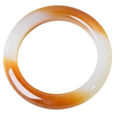 55.6mm和田玉糖白玉手镯女款