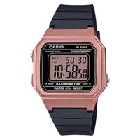 卡西欧/Casio 复古简约百搭时尚方块防水情侣电子表 W-217HM-7B