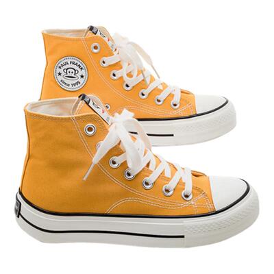 大嘴猴经典高帮帆布鞋厚底板鞋女