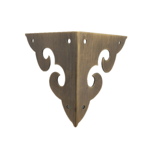 仿古纯铜两面包角铜角片角花柜门装饰双面角码铜片画框镜框护角