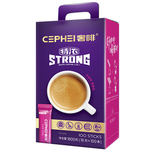 奢啡Cephei进口三合一咖啡特浓速溶马来西亚白咖啡