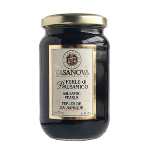 CASANOVA卡萨诺瓦经典珍珠香醋调味汁370g意大利进口珍珠醋黑醋粒