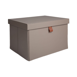 折叠结构皮质收纳箱定制家具软装高定样板间衣帽间厅柜顶层柜储物