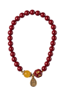 保真六字真言晶体砂手串情侣礼物