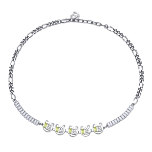 【康姆士同款】和猫项链女吊坠男小众原创高级潮卫衣链秋冬毛衣链