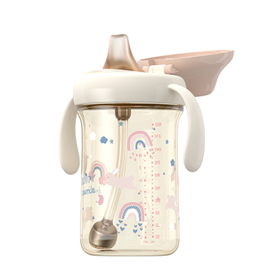 贝姆士鸭嘴学饮杯6个月以上婴儿防呛奶瓶宝宝吸管喝水杯子重力球